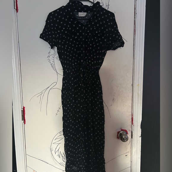 Universal Thread XS jumpsuit short sleeved dark blue/ black patterned romper - Picture 1 of 5